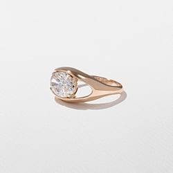 Monroe Oval in 14k Rose Gold – view 2 thumbnail