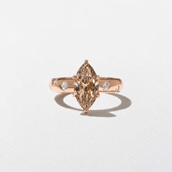Skylar Champagne Diamond in 14k Rose Gold – view 2 thumbnail