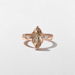Skylar Champagne Diamond in 14k Rose Gold thumbnail