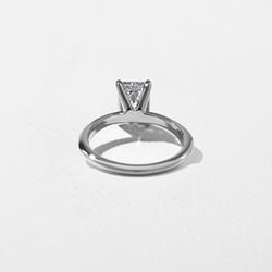 Grace Emerald-Cut Solitaire in 14k White Gold – view 4 thumbnail