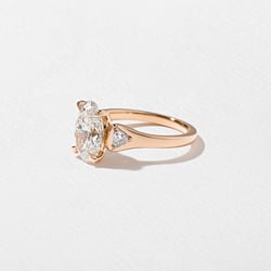 Cleo Oval in 14k Rose Gold – view 2 thumbnail