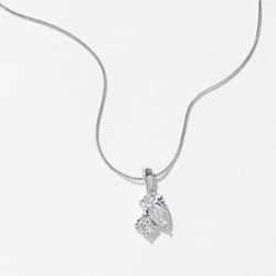 Elba Diamond Necklace in 14k White Gold thumbnail