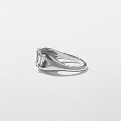 Monroe Emerald-cut in 18k White Gold – view 3 thumbnail