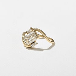 Gemma Emerald-Cut in 14k Yellow Gold – view 2 thumbnail