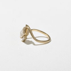 Gemma Emerald-Cut in 14k Yellow Gold – view 3 thumbnail