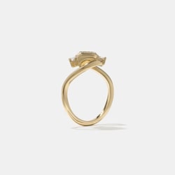 Gemma Emerald-Cut in 14k Yellow Gold – view 5 thumbnail