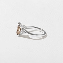 Cleo Champagne Diamond in Platinum – view 2 thumbnail
