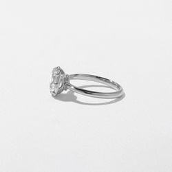 Daphne Antique Cushion in Platinum – view 3 thumbnail