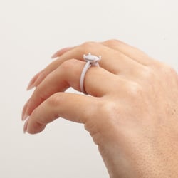Iris Oval Solitaire in Resin thumbnail