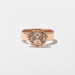 Reid Champagne Diamond in 14k Rose Gold thumbnail