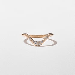 Rae with Pavé in 14k Rose Gold thumbnail