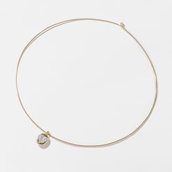 Delphi Heart Diamond Collar in 14k Yellow Gold thumbnail