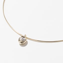 Delphi Heart Diamond Collar in 14k Yellow Gold – view 2 thumbnail