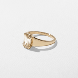 Lou Emerald-Cut in 14k Yellow Gold – view 2 thumbnail