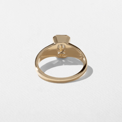 Lou Emerald-Cut in 14k Yellow Gold – view 4 thumbnail