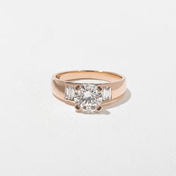 Nova Round in 14k Rose Gold thumbnail