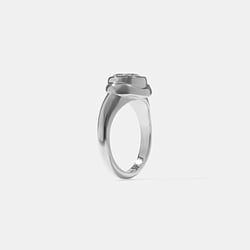 Gaia Round in 14k White Gold – view 5 thumbnail
