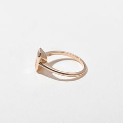 Bailey Emerald-Cut Solitaire in 14k Rose Gold – view 3 thumbnail