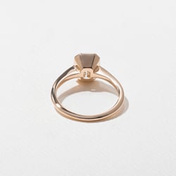 Bailey Emerald-Cut Solitaire in 14k Rose Gold – view 4 thumbnail