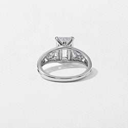 Marni Emerald-Cut Solitaire in Platinum – view 4 thumbnail