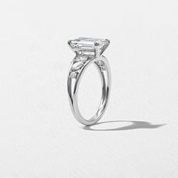 Marni Emerald-Cut Solitaire in Platinum – view 5 thumbnail