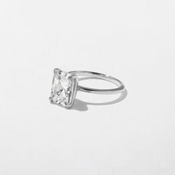 Grace Antique Cushion in 18k White Gold – view 2 thumbnail
