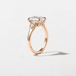 Cleo Emerald-Cut in 14k Rose Gold – view 5 thumbnail