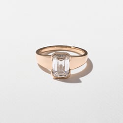 Lou Emerald-Cut in 14k Rose Gold thumbnail
