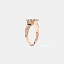 Lou Emerald-Cut in 14k Rose Gold – view 5 thumbnail