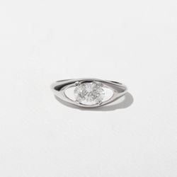 Monroe Oval Mini in 14k White Gold thumbnail