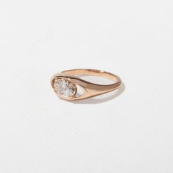 Monroe Oval Mini in 14k Rose Gold – view 4 thumbnail