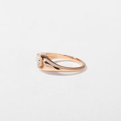 Monroe Oval Mini in 14k Rose Gold – view 2 thumbnail