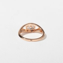 Monroe Oval Mini in 14k Rose Gold – view 3 thumbnail