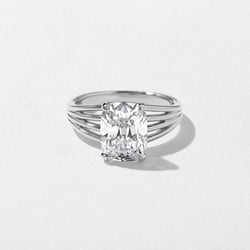 Scarlett Antique Cushion Solitaire in Platinum thumbnail