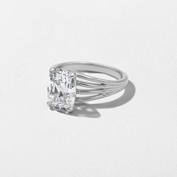 Scarlett Antique Cushion Solitaire in Platinum – view 2 thumbnail