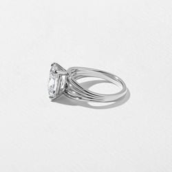 Scarlett Antique Cushion Solitaire in Platinum – view 3 thumbnail