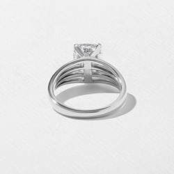 Scarlett Antique Cushion Solitaire in Platinum – view 4 thumbnail