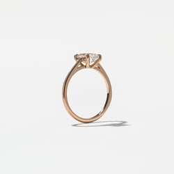 Iris Emerald-Cut Solitaire in 14k Rose Gold – view 5 thumbnail
