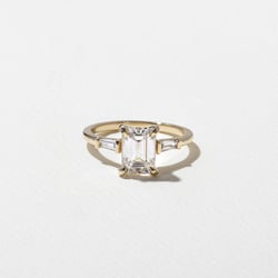Trey Emerald-Cut in 14k Yellow Gold thumbnail