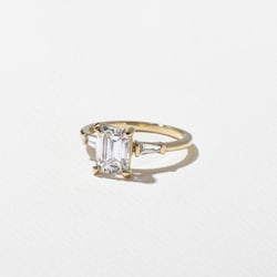 Trey Emerald-Cut in 14k Yellow Gold – view 2 thumbnail