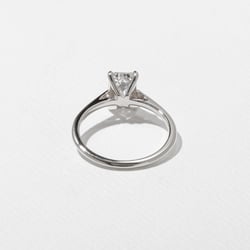 Iris Emerald-Cut Solitaire in Platinum – view 4 thumbnail