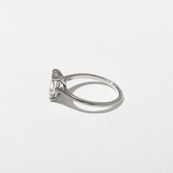 Iris Emerald-Cut Solitaire in Platinum – view 3 thumbnail