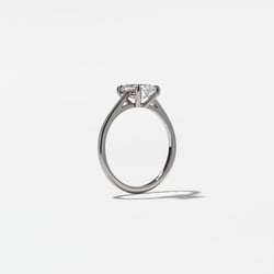 Iris Emerald-Cut Solitaire in Platinum – view 5 thumbnail
