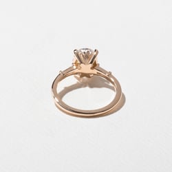 Trey Oval in 14k Rose Gold – view 4 thumbnail
