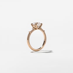 Trey Oval in 14k Rose Gold – view 5 thumbnail