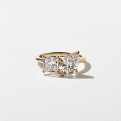 Vivi Pear and Princess in 14k Yellow Gold thumbnail