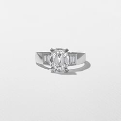 Nova Antique Cushion in 14k White Gold thumbnail