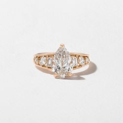 Marni Pear Solitaire in 14k Rose Gold thumbnail