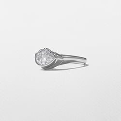 Gaia Pear in 18k White Gold – view 2 thumbnail