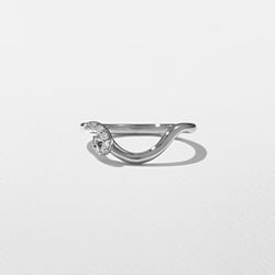 Twist with Pavé in Platinum thumbnail